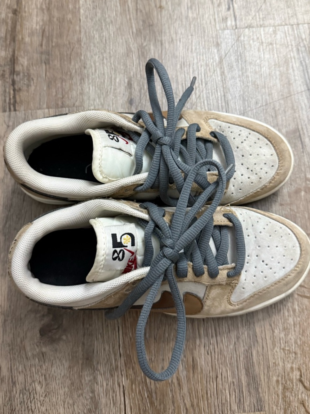 Nike Dunk Low SE 85 Double Swoosh Sail Brown DO9457-115 Women’s Size 6.5 - Picture 3 of 13